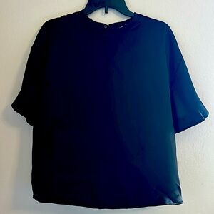 ZARA BLACK SATIN TOP
